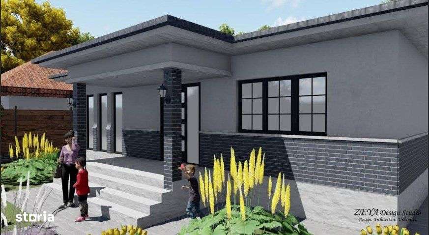 Teren autorizat, 500 mp, front stradal 18,41 ml Tureni-1