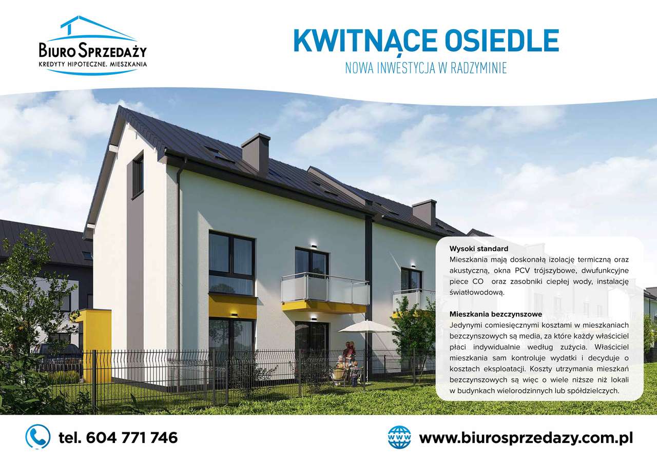 3 POKOJE+2MP+OGRÓDEK 44m2-WŚRÓD CISZY I ZIELENI - Pełny obrazek: 5/11