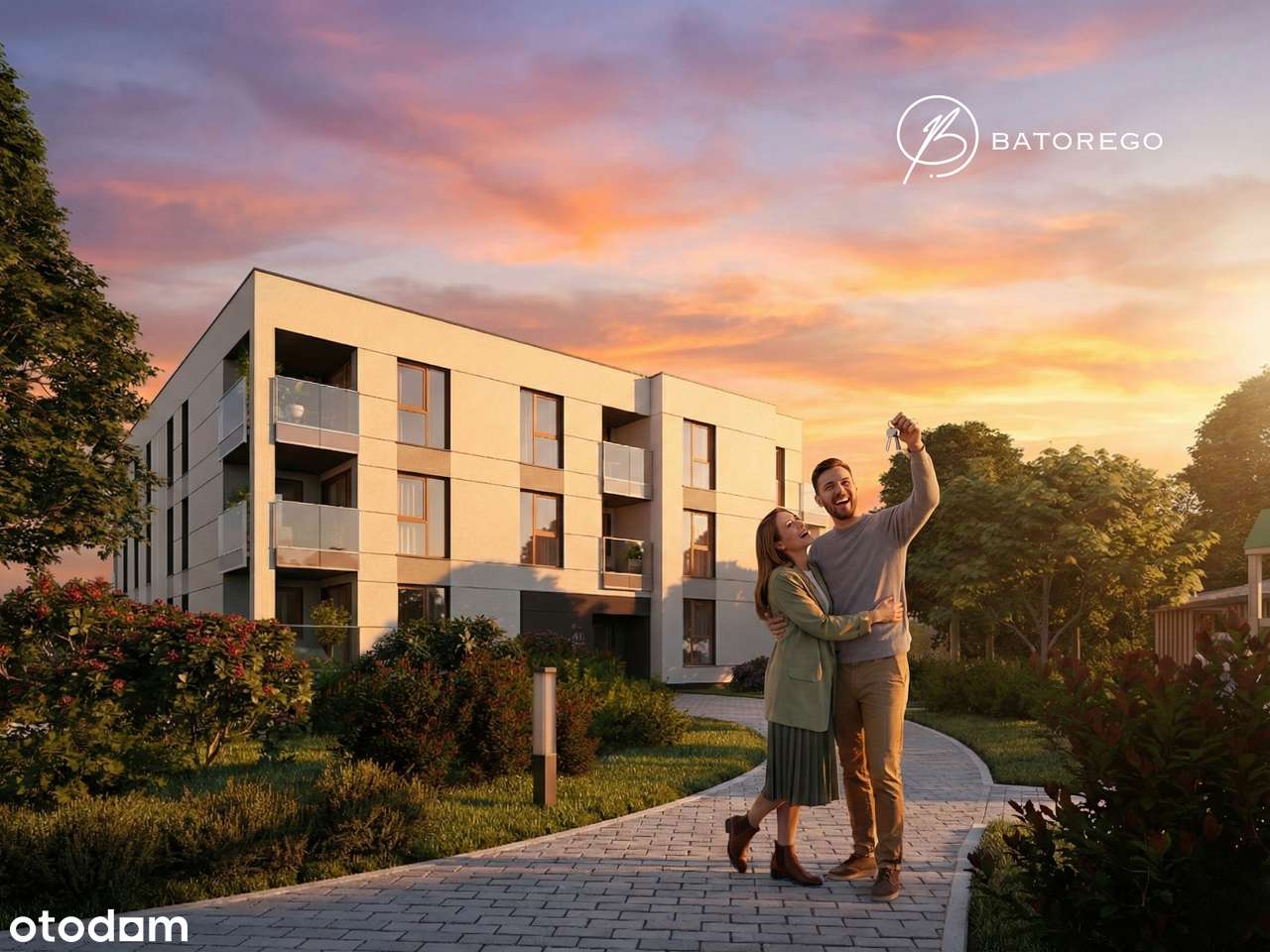 Apartament B14 3 pokoje | 61.53 m² | Niska zabudowa z windą | Batorego