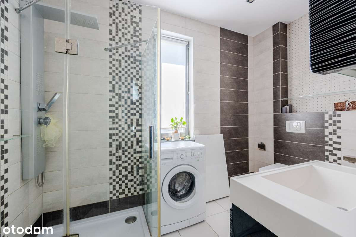 Nowoczesny bliźniak z pięknym ogrodem-13