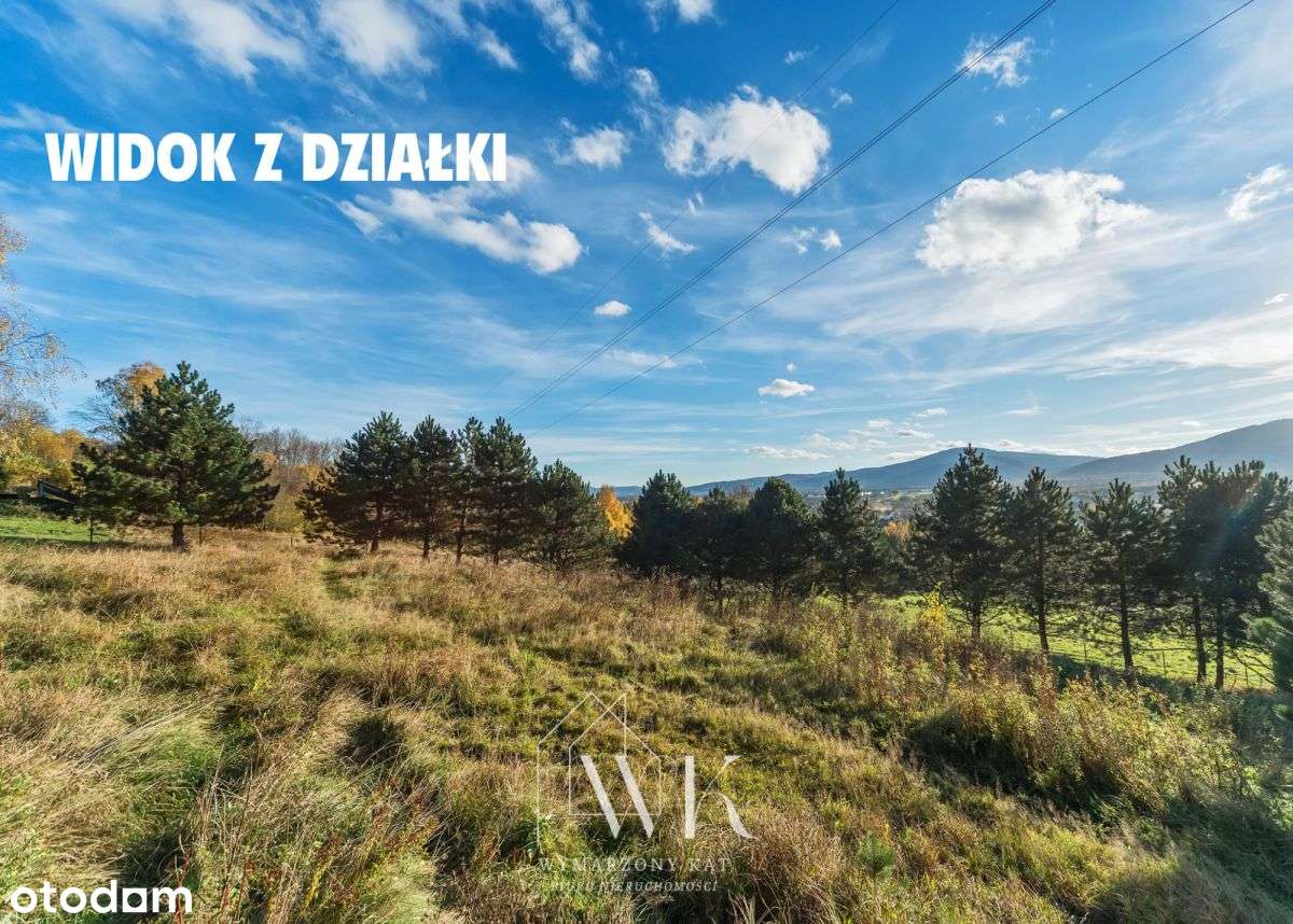 Duża działka z widokiem na góry w Wilkowicach! - Pełny obrazek: 2/12