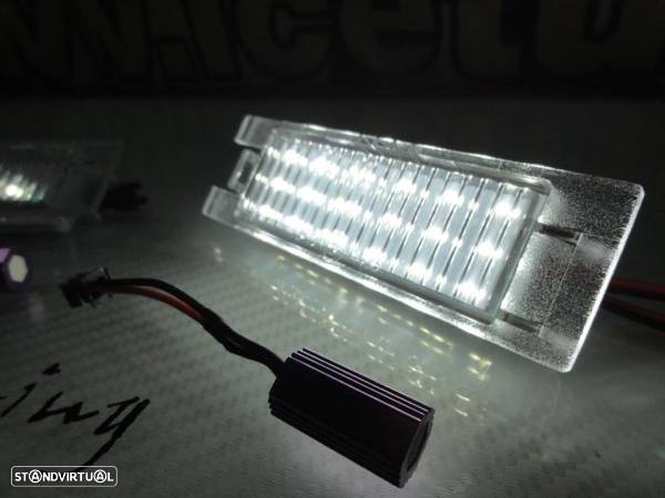 Suporte de lâmpada de matricula com led branco para Opel Adam, Corsa D, E, Astra H, J, K, insignia, Vectra C, Zafira B, Meriva A, B, Tigra B, Cascada, Ampera, Chevrolet Malibu, Camaro, Volt - 23