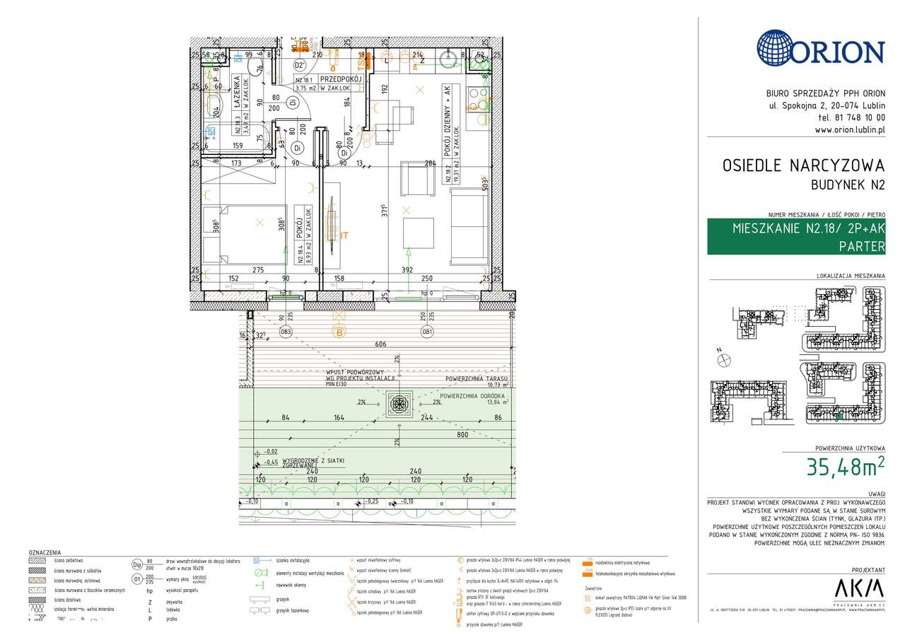 2-pokojowe mieszkanie 35m2 + ogródek Bez Prowizji - Pełny obrazek: 2/7