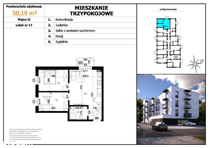 3 pokoje, cisza i dużo zieleni - Pełny obrazek: 4/5