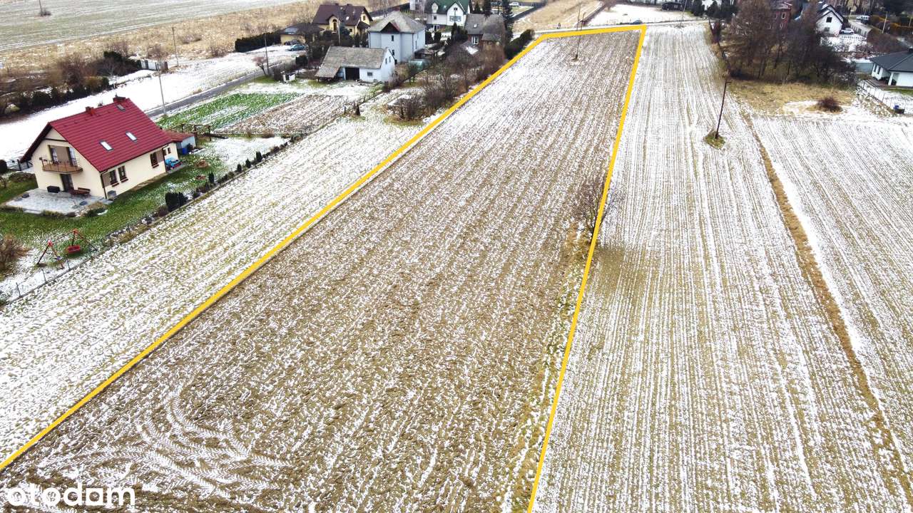 DUŻA DZIAŁKA BUDOWLANA NA SPRZEDAŻ 70 ARÓW KĘTY-1