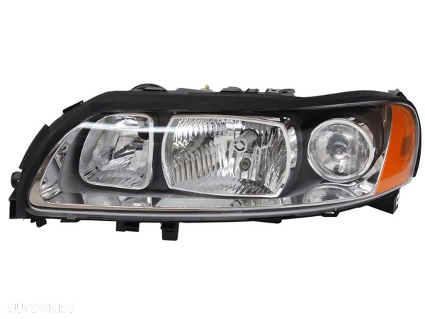 Far Volvo S60 (Rs/P24), 03.2004-03.2010, Xc70 (Sw), 05.2004-09.2007, V70 (P80), 06.2004-03.2007, stanga/dreapta, H7+H9+PY21W+W5W; electric; reflector negru; fara motor; cu cablaj, DEPO - 1