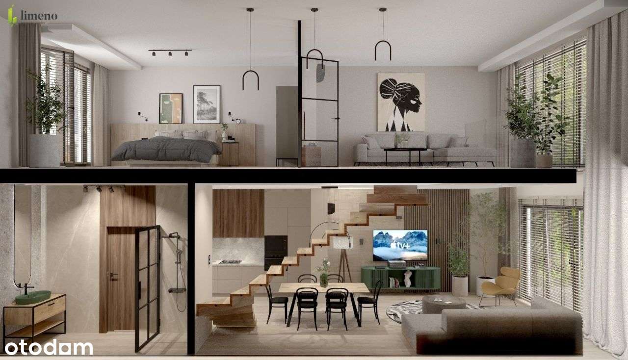 Apartament z antresolą - 74 m2 - Miła Resort - Pełny obrazek: 2/16