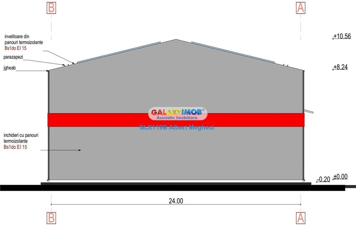Inchiriere Hala 550 mp deschidere DN3 centura A0 - Imagine principală: 3/8