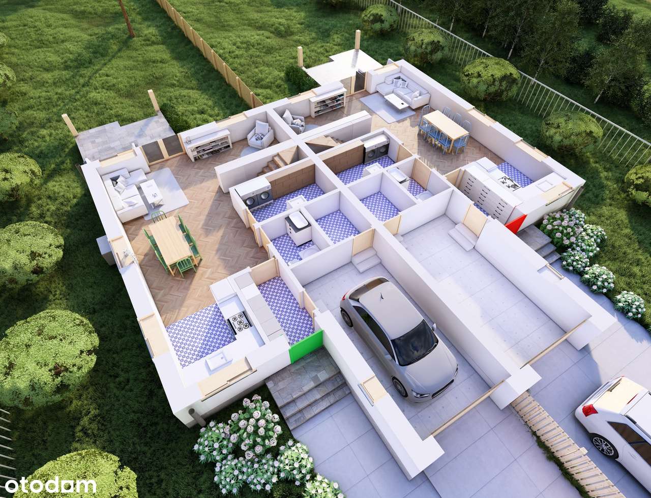 Energooszczędny dom z garażem i dużą działką pośród zieleni - Pełny obrazek: 4/14