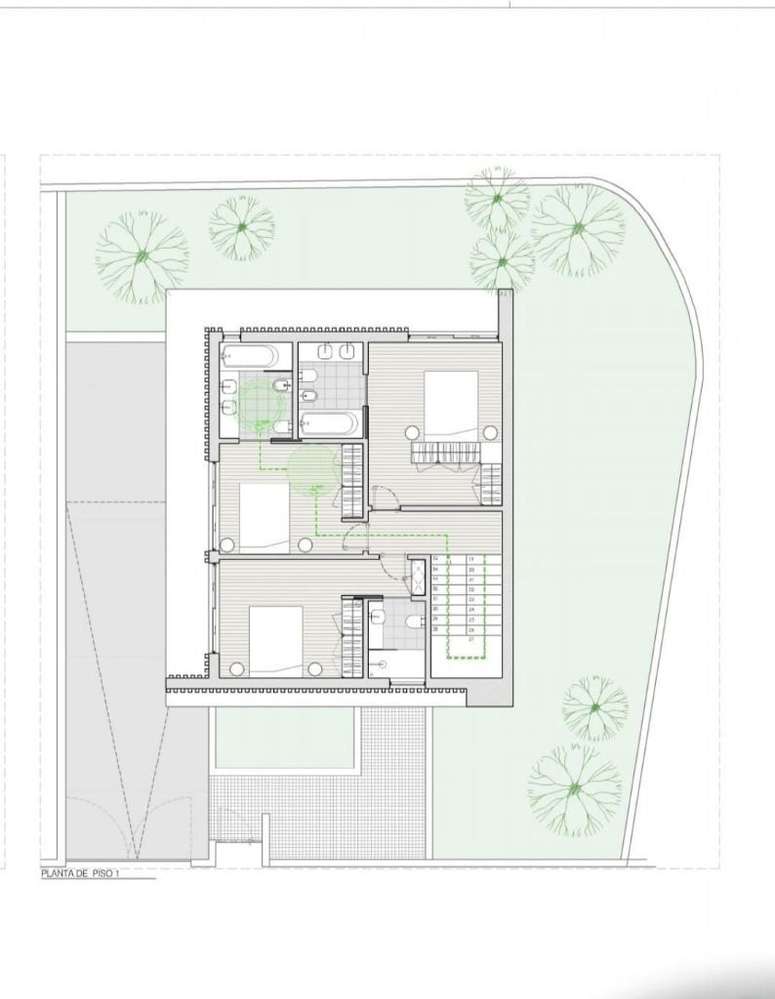 Moradia T3 em estrutura com garagem, jardim e vistas verdes-7