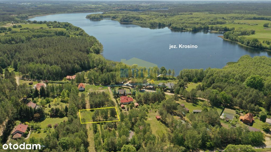 Działka przy jeziorze Krosino