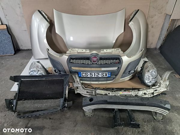 Fiat Doblo II przód kompletny Maska zderzak lampy EU Pas przedni chłodnice - 1