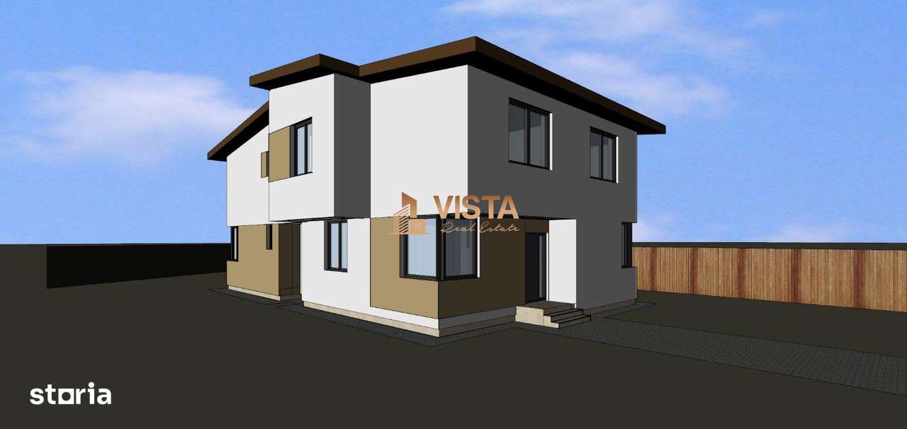 Casa tip duplex 130 mp utili, teren 500mp, toate utilitatile, predare - Imagine principală: 3/8