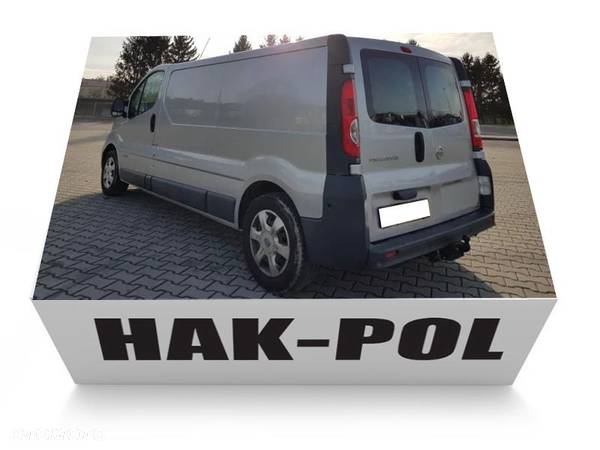 HAK HOLOWNICZY + WIĄZKA13PIN NISSAN PRIMASTAR  OPEL VIVARO 1 RENAULT TRAFIC 2 2001-14 - 16