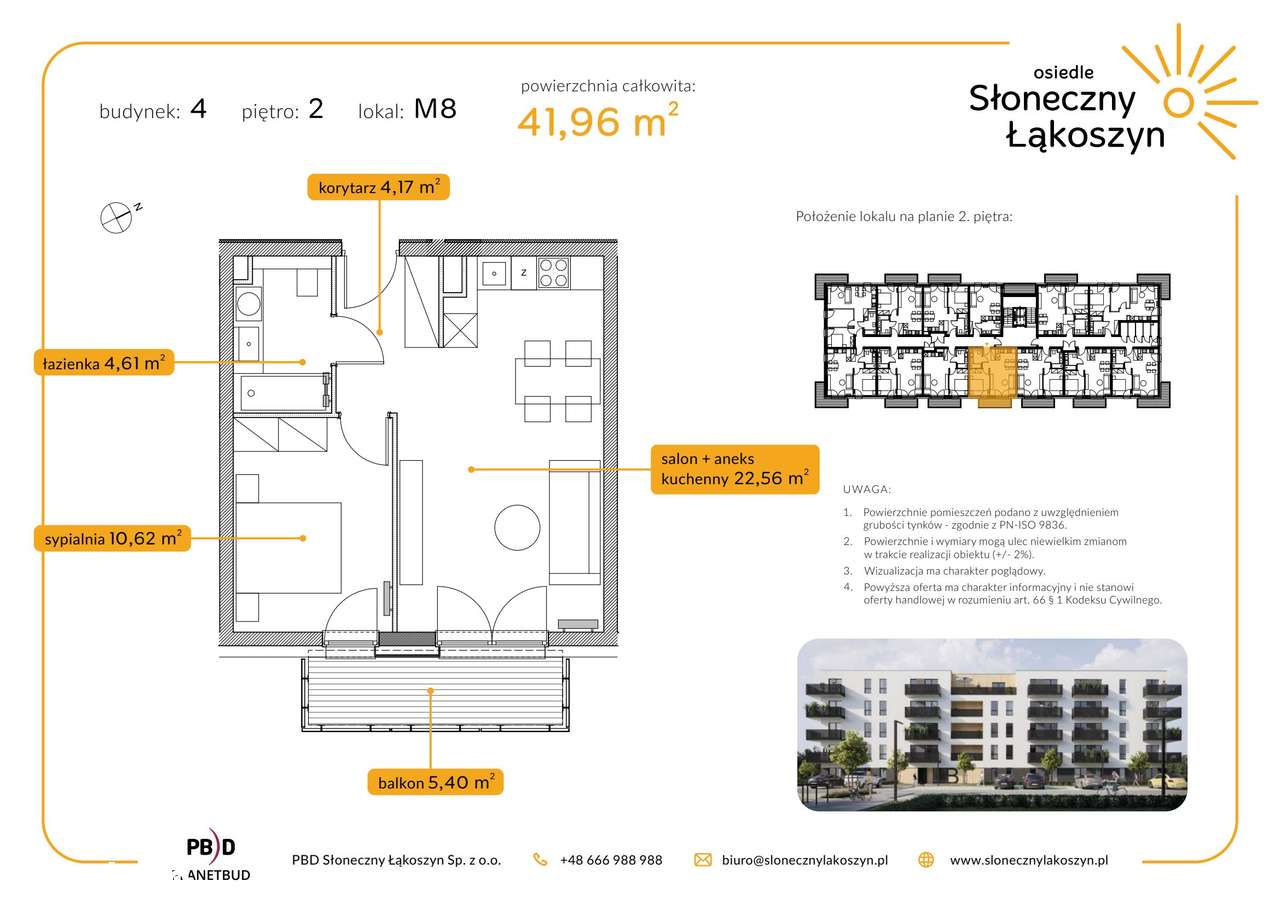 Słoneczny Łąkoszyn | mieszkanie 2-pok. | 4.2.M8 - Pełny obrazek: 2/7