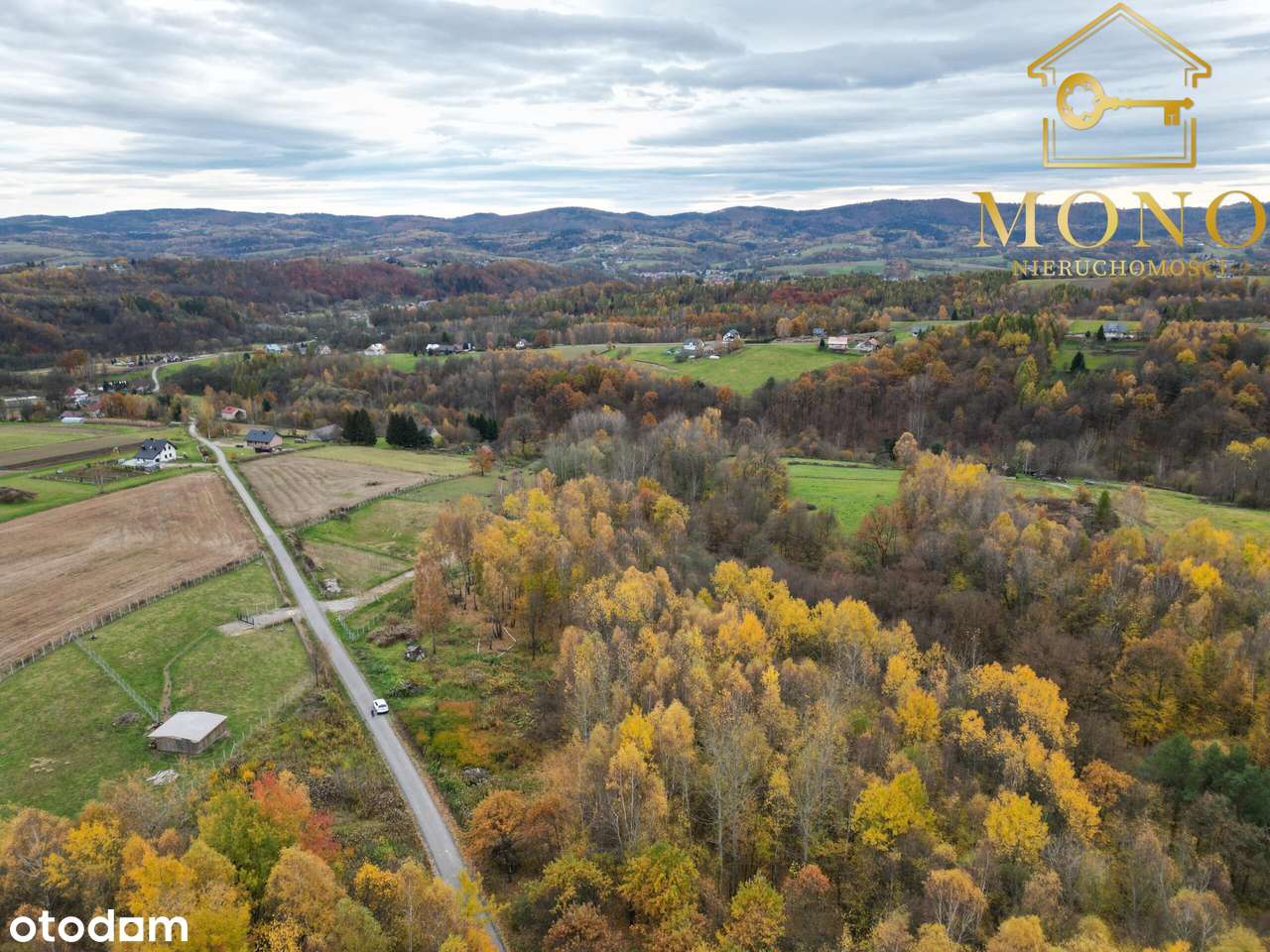 Duża, widokowa działka z lasem na terenie Pogórza Ciężkowickiego-14