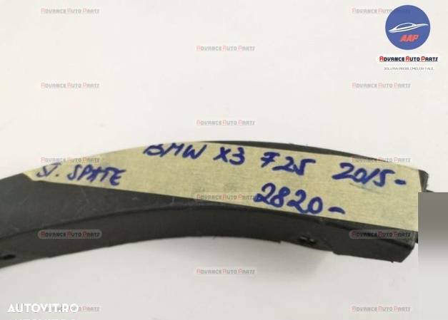 Bandou overfender stanga spate original in stare buna BMW X3 F25 (facelift) 2014 2015 2016 2017 oem - 11