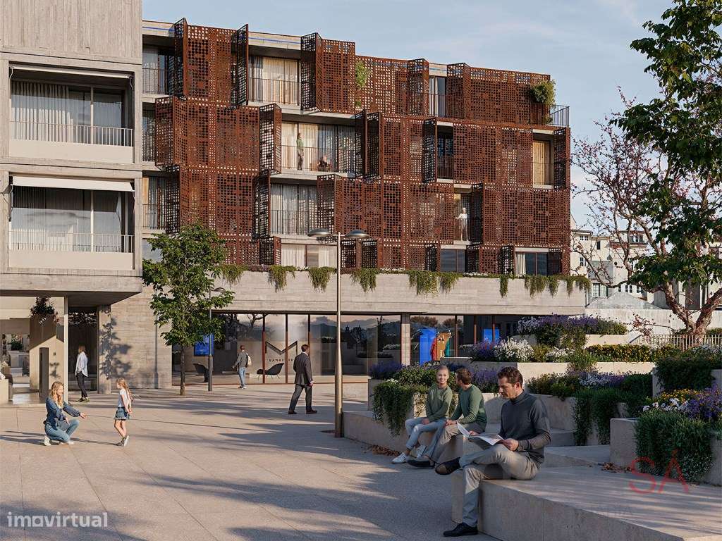 Apartamento T1 novo com varanda em empreendimento de luxo no centro...-15