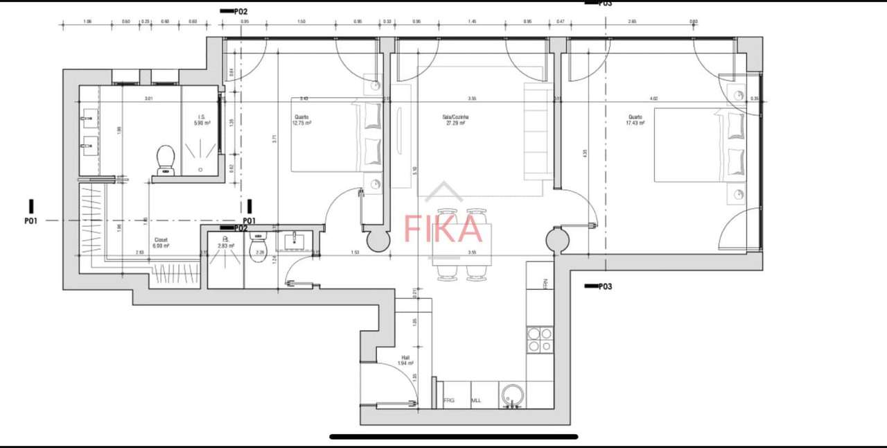 T2 com 3 lugares de parqueamento-47
