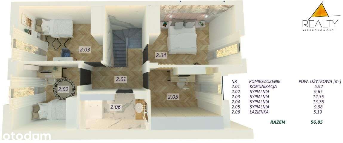 4 sypialnie bez skosów, b.wysoka jakość-6