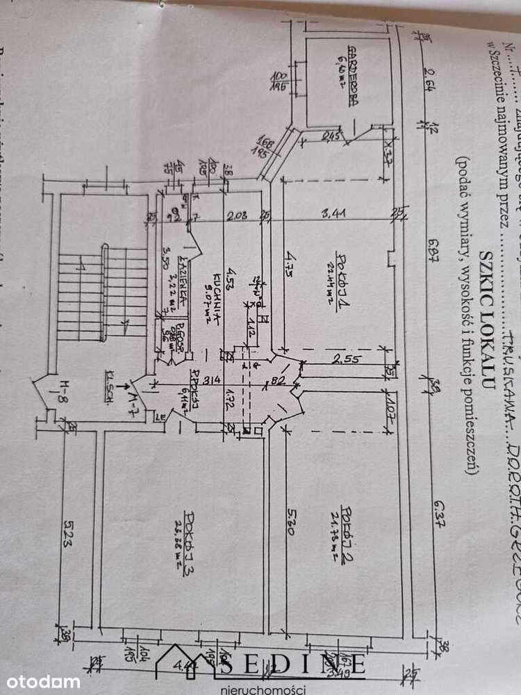 Duże mieszkanie w kamienicy przy Mazurskiej-14