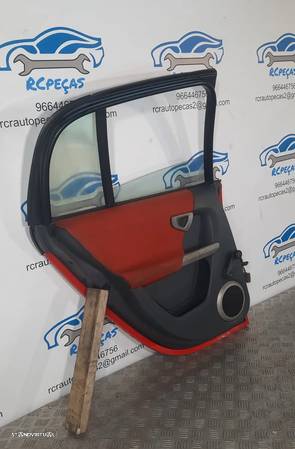 PORTA PORTAS TRASEIRA TRÁS ESQUERDA SMART FORFOUR I 1 454 MOTOR PUXADOR VIDRO - 5