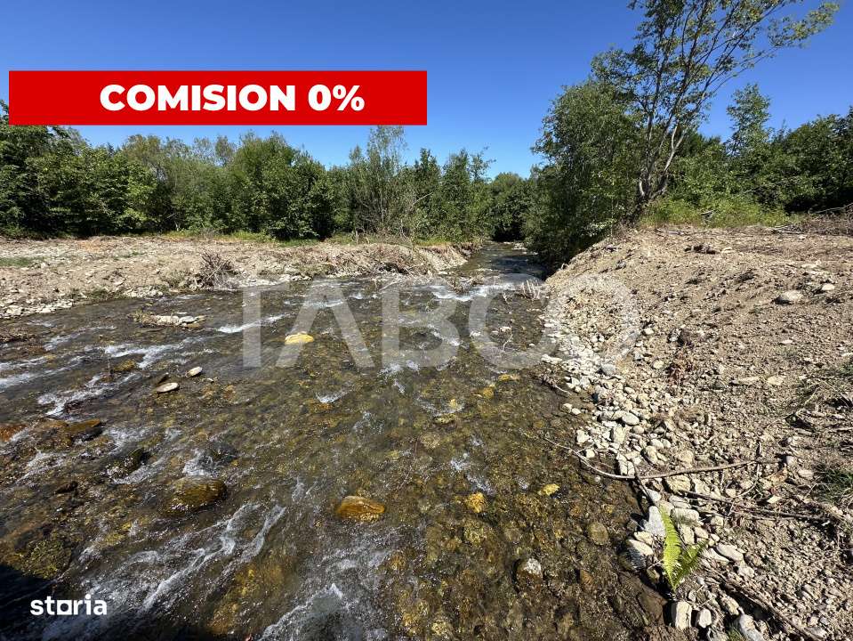 Teren extravilan cu utilitati 1800 mp langa Rau pe Valea Sebesului - Imagine principală: 1/6