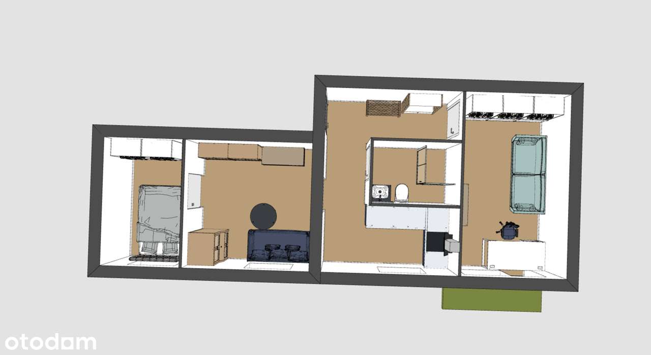 3 lub 2 POKOJE Sosnowiec, Zagórze, ul. Romana Dmowskiego-2