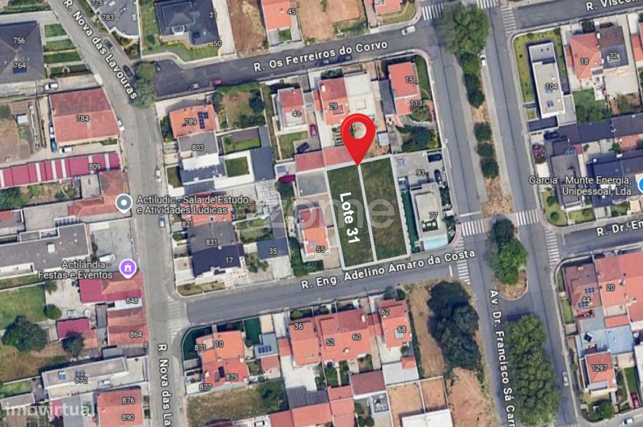 Lote para moradia unifamiliar 3 frentes| Arcozelo | Gaia - Grande imagem: 1/15