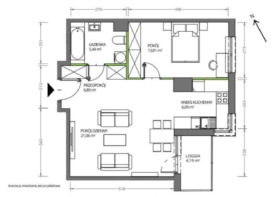 2 pok. Raków, 2025, pierwsze piętro-1