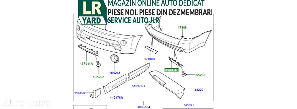 Capac cui carlig bara spate LR019170 Range Rover Sport Autobiography 2010-2013 - 2