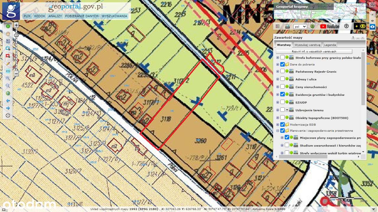 działka budowlana 2291m2 ul. Polna, Daleszyce-3