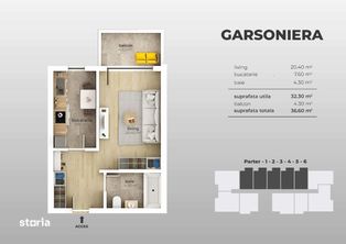 Garsoniera decomandata, luminoasa, bloc nou, Aparatorii Patriei metrou