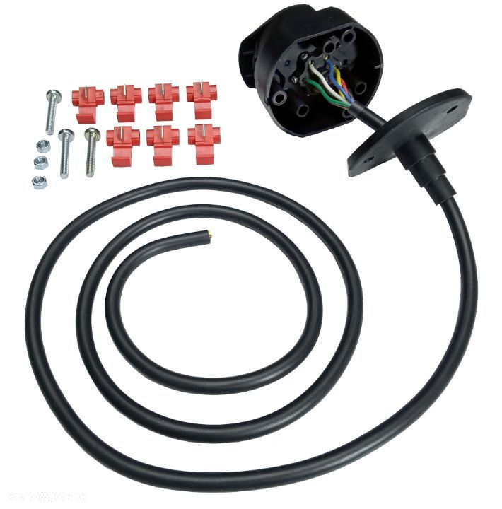 HAK HOLOWNICZY + WIĄZKA 7pin + GNIAZDO + ADAPTER 7/13 DO FORD MAVERICK2 II od2004 - 4