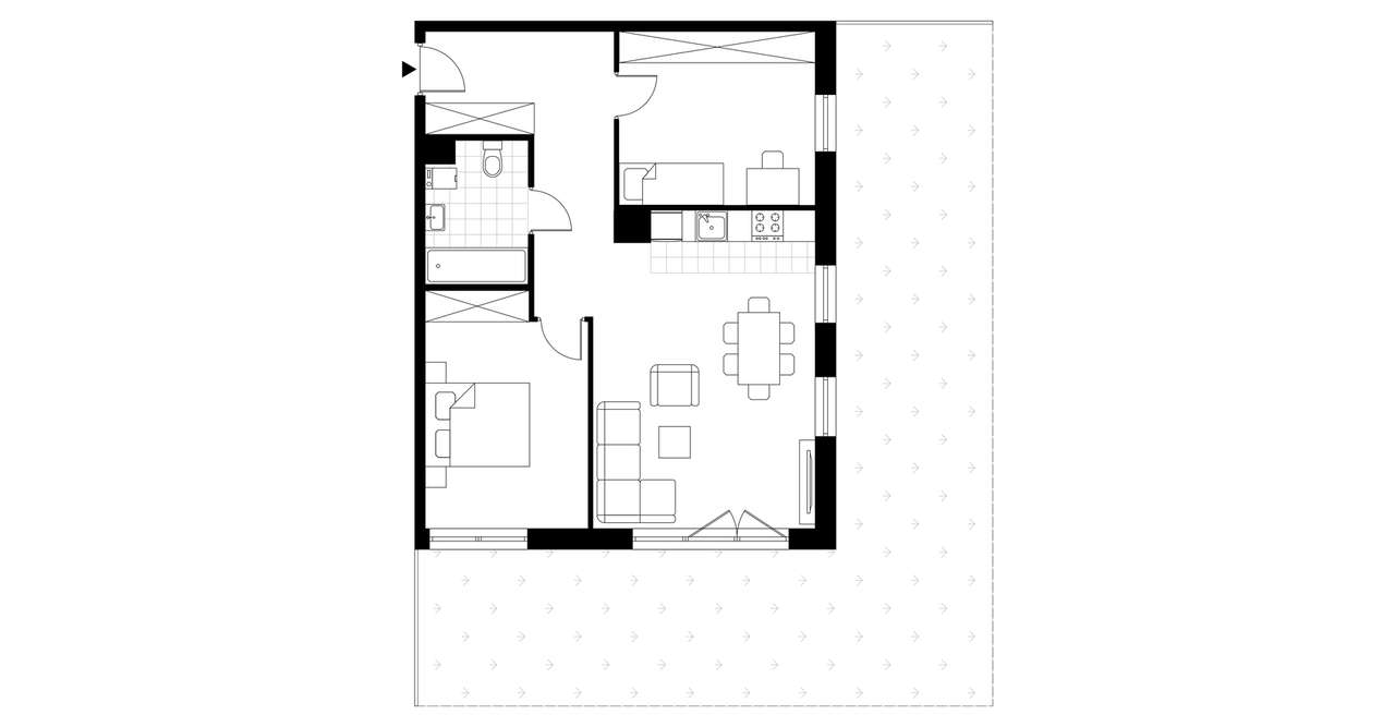 3-pokojowe mieszkanie 62m2 + ogródek Bez Prowizji - Pełny obrazek: 3/7
