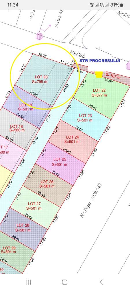 Parcela cu PUZ si cu toate utilitatile str Progresului 795 mp-0