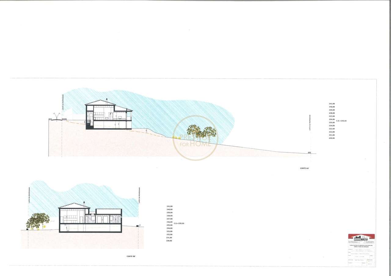 TERRENO COM PROJETO ARQUITETURA APROVADO PARA MORADIA T3 - CORCITOS-16