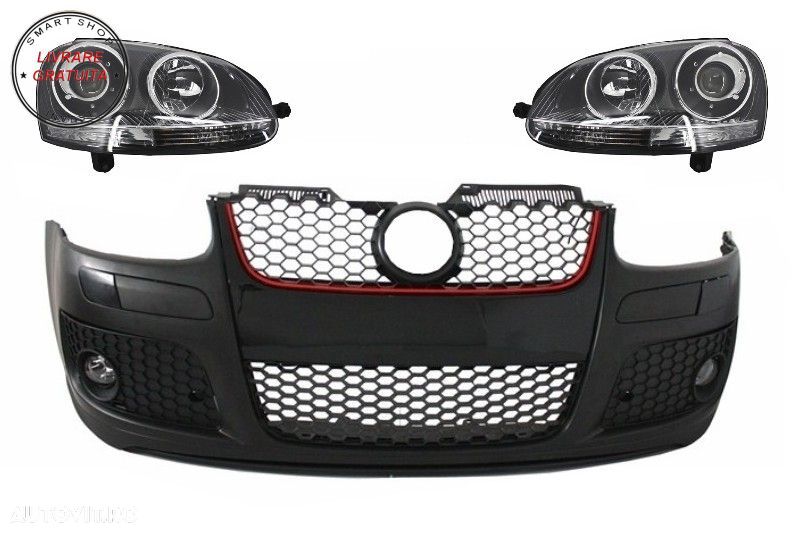 Bara Fata cu Faruri VW Golf 5 V Mk5 (2003-2007) Jetta (2005-2010) GTI Design- livrare gratuita - 1