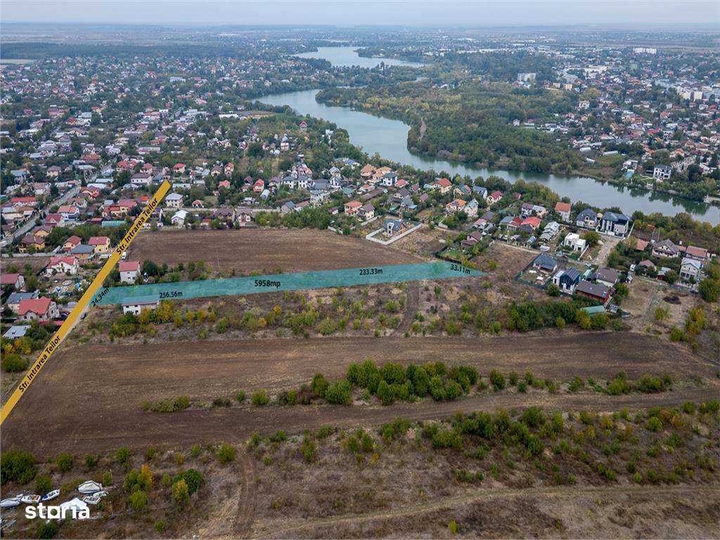 BUFTEA - FLAMANZENI,TEREN 5958 MP,DOSAR PUZ+AVIZE,TOATE UTILITATILE - Imagine principală: 4/7