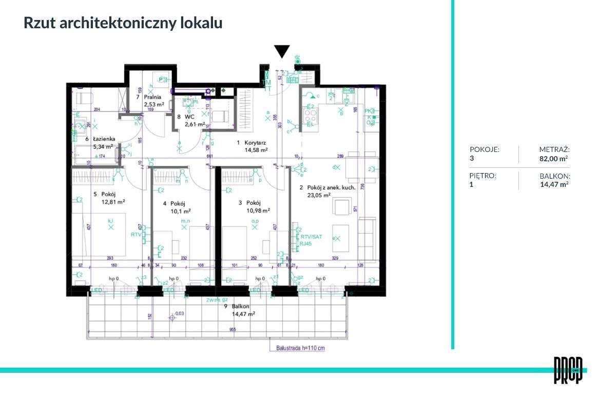 Praga Płd., 3pok., Metro, Balkon 14m2-14