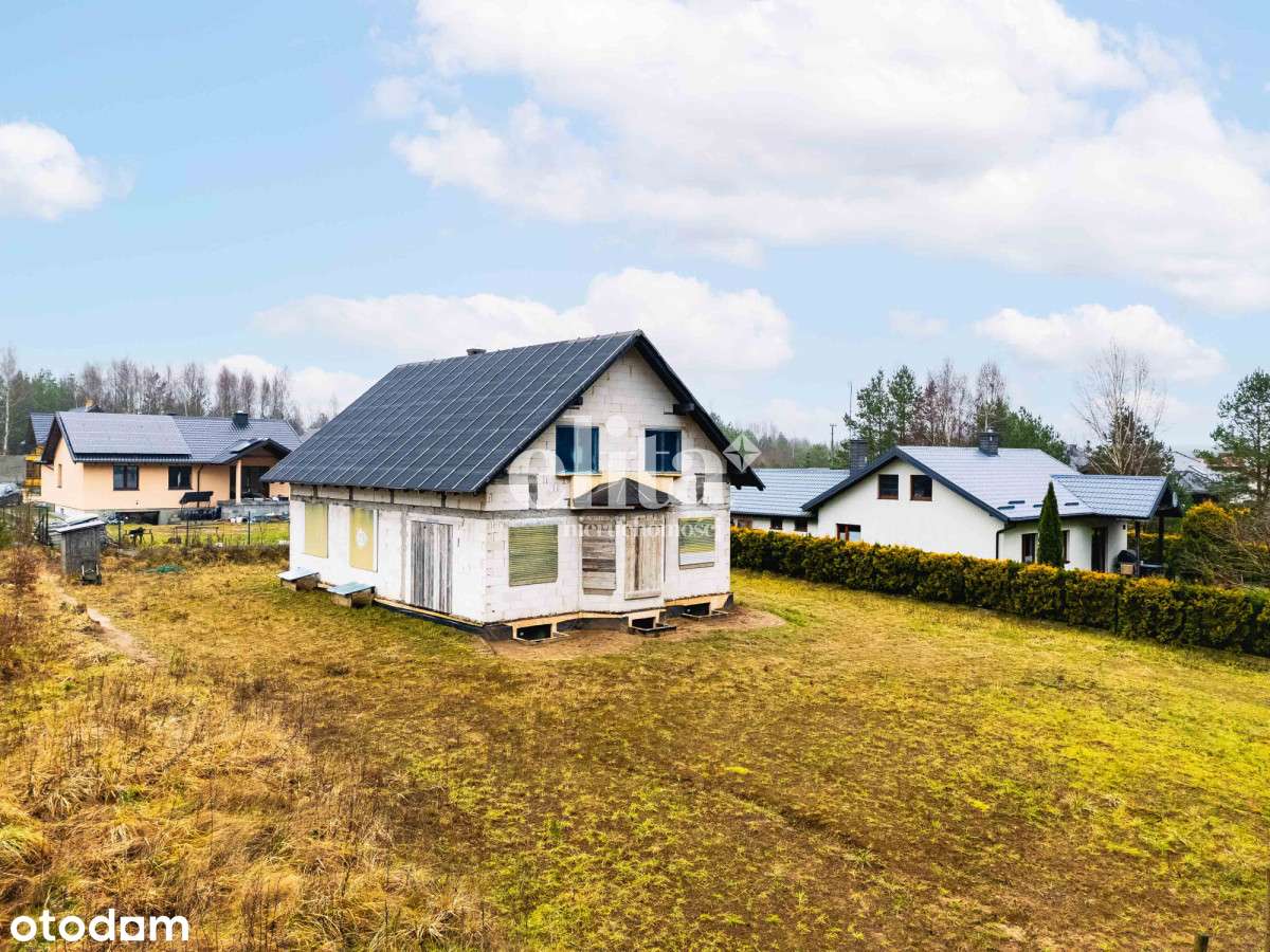 Dom w stanie surowym, bezpośrednio przy lesie. - Pełny obrazek: 5/19