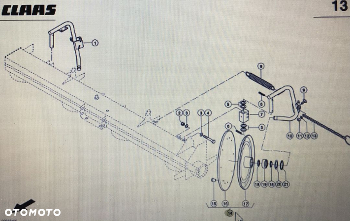 CLAAS 00 0952 132 0/CLAAS Corto tarcza pokosu - 1