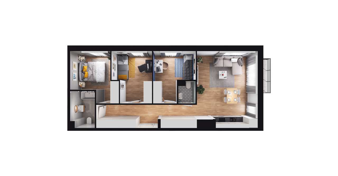 Glogera 32 | mieszkanie 4-pok. | M08 - Pełny obrazek: 4/10