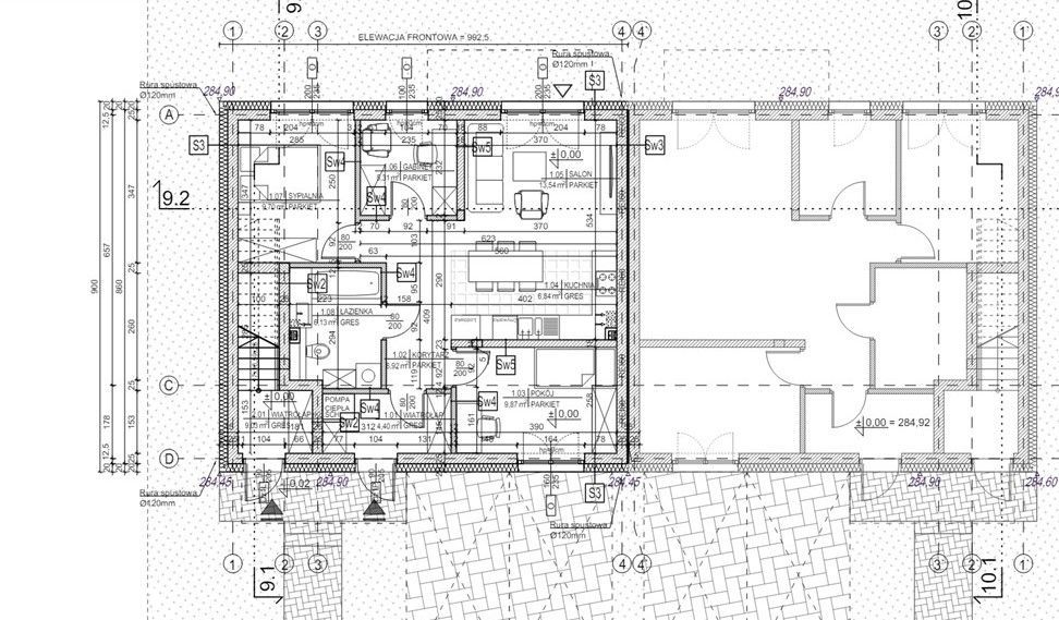 Mieszkanie 4 pok 62,71 m2 + ogród + parking