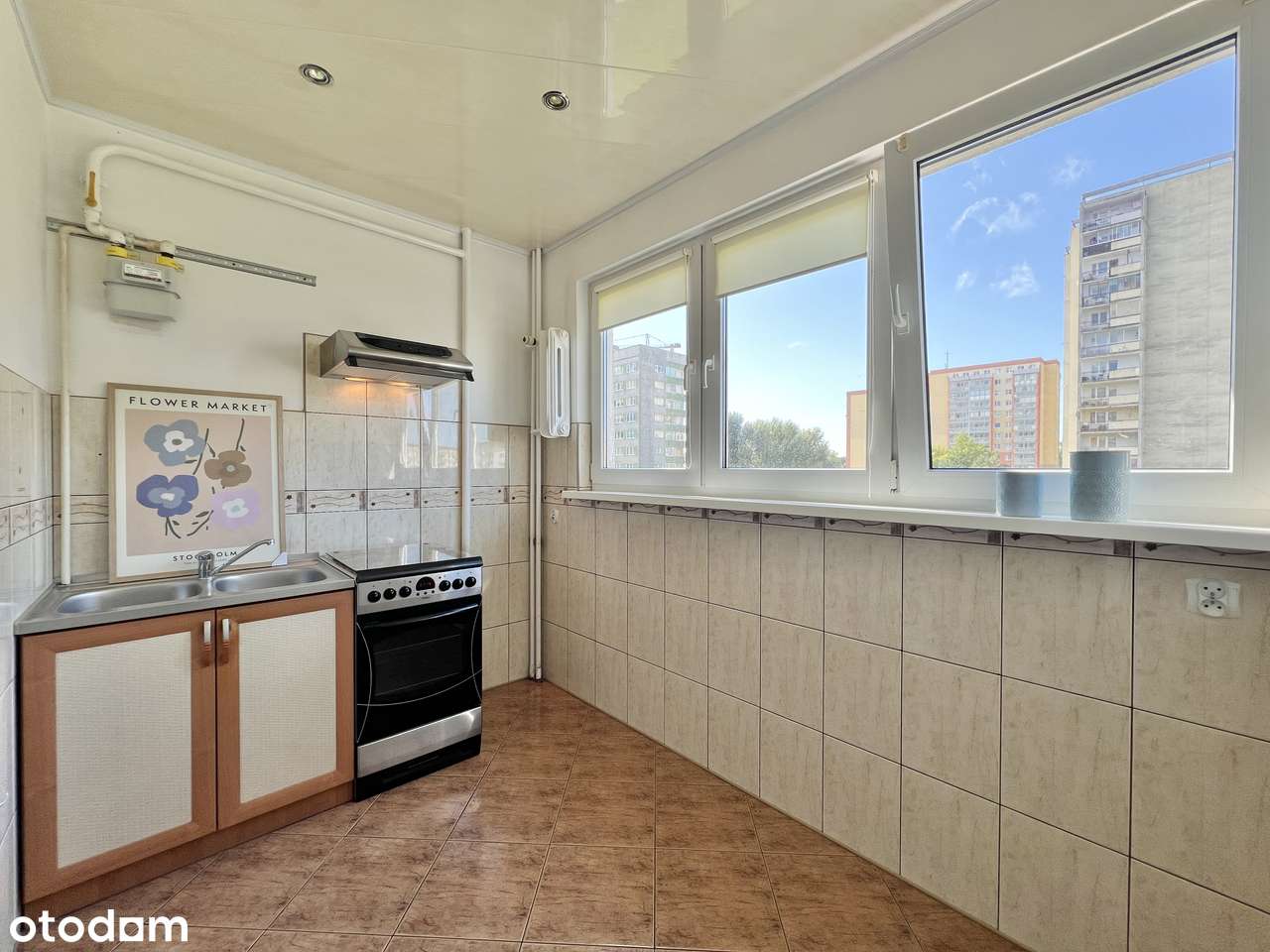 Przestronne, słoneczne mieszkanie, trzy pokoje, centrum 65 m 2-3