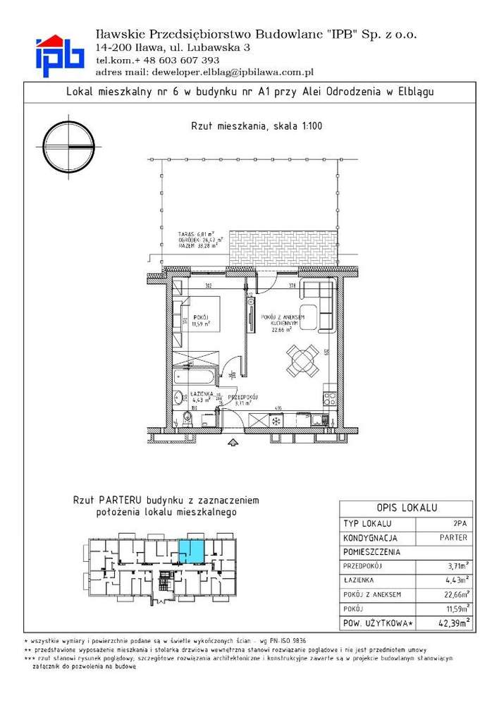 Kaskada Park | Mieszkanie 6 | Rezerwacja - Pełny obrazek: 2/7