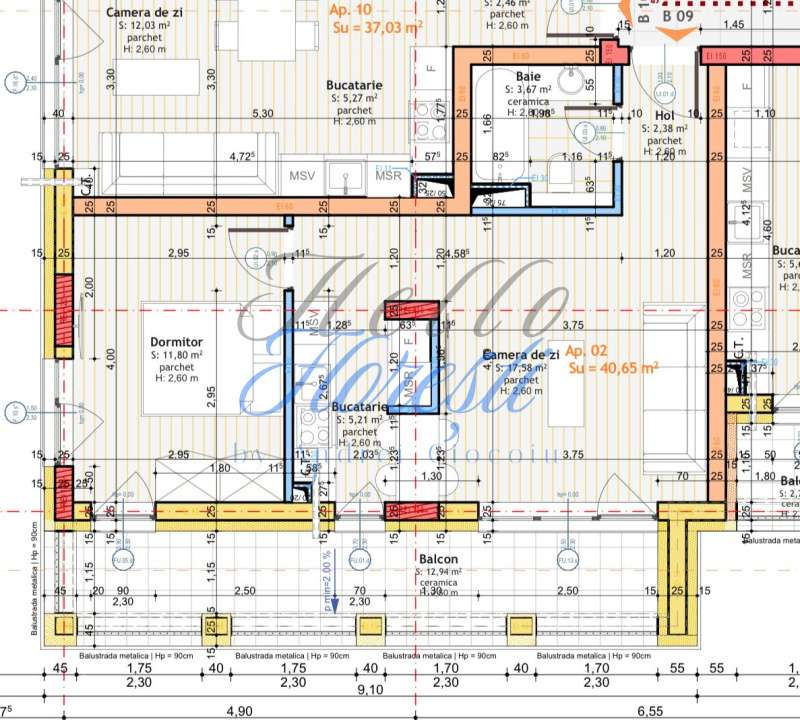 Apartament de 2 camere,finisat, 40,65 mp utili, in zona Tineretului - Imagine principală: 4/10