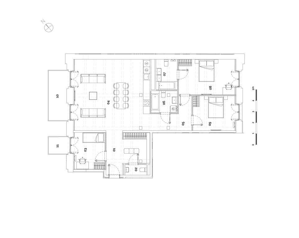 Apartament 114m² | dwa balkony Ul. Mogilska - Pełny obrazek: 3/17