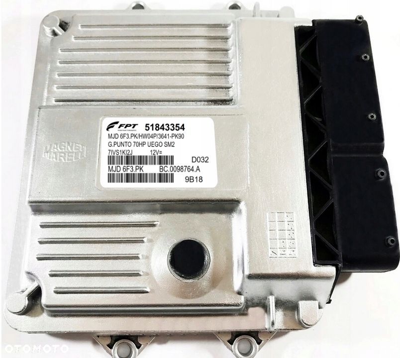 KOMPUTER ECU FIAT GRANDE PUNTO 1.3 51843354 MJD6F3.PK - 1