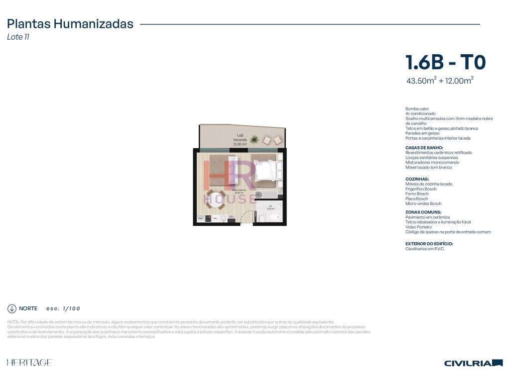 Heritage Coimbra vende-se T0+1 com aparcamento privativo coberto. - Grande imagem: 3/12